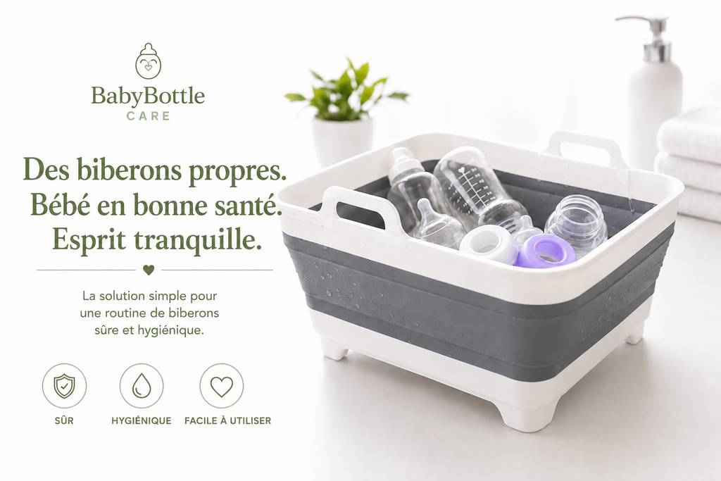 Bassin de Lavage Pliable avec Égouttoir